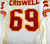 1996 Kansas City Chiefs Jeff Criswell #69 Game Issued White Jersey 051