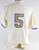 2025 Kansas Jayhawks #5 Game Used White Jersey Gold Baseball 48 651
