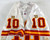 1996 Kansas City Chiefs #10 Game Issued White Jersey 42 071