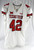 2022 Texas Tech Red Raiders #42 Game Used White Jersey Football NP Rem 46 100