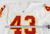 1996 Kansas City Chiefs Reynard Rutherford #43 Game Issued White Jersey 40 025