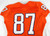 2016 Clemson Tigers #87 Game Issued Pos Used Orange Jersey Football NP Rem 42 47