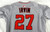 2025 Washington Nationals Jake Irvin #27 Game Issued Pos Used Grey Jersey 46 350