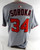 2025 Washington Nationals Michael Soroka #34 Game Issued P Used Grey Jersey 7