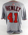 2025 Washington Nationals Bob Henley #41 Game Issued Grey Jersey 52 346