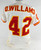 1996 Kansas City Chiefs D.Willams #42 Game Issued White Jersey 42 026