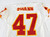 1996 Kansas City Chiefs Swann #47 Game Issued White Jersey 42 030