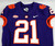 2017-22 Clemson Tigers #21 Game Issued Purple Jersey Football NP Rem 42 790