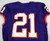 2017-22 Clemson Tigers #21 Game Issued Purple Jersey Football NP Rem 42 790