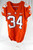 2017-22 Clemson Tigers #34 Game Issued Pos Used Orange Jersey Football NP Rem 7