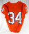 2017-22 Clemson Tigers #34 Game Issued Pos Used Orange Jersey Football NP Rem 7