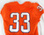 2016 Clemson Tigers #33 Game Issued Pos Used Orange Jersey Football NP Rem 42 1
