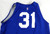 2023-25 Detroit Pistons #31 Game Used Blue Practice Jersey HFH Patch XL 28