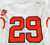 2017-22 Clemson Tigers #29 Game Issued Pos Used White Jersey Football NP Rem 0