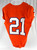 2017-22 Clemson Tigers #21 Game Issued Pos Used Orange Jersey Football NP Rem 5