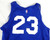 2023-25 Detroit Pistons #23 Game Used Blue Practice Jersey HFH Patch L 37
