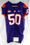 2017-22 Clemson Tigers #50 Game Issued Purple Jersey Football NP Rem 46 851