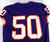 2017-22 Clemson Tigers #50 Game Issued Purple Jersey Football NP Rem 46 851