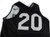 2024-25 Detroit Pistons #20 Game Used Black Practice Jersey HFH Patch L 83