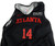 2024-25 Atlanta Hawks Terance Mann #14 Game Used Black Practice Jersey L DP94580