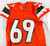 2015-18 Miami Hurricanes #69 Game Used Orange Jersey Football NP Rem XL 402