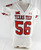 2022 Texas Tech Red Raiders #56 Game Used White Jersey Football NP Rem 50 038