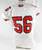 2022 Texas Tech Red Raiders #56 Game Used White Jersey Football NP Rem 50 038