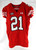 2023 Texas Tech Red Raiders #21 Game Used Red Jersey Football NP Rem 44 577
