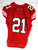 2023 Texas Tech Red Raiders #21 Game Used Red Jersey Football NP Rem 44 577