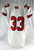 2022 Texas Tech Red Raiders #33 Game Used White Jersey Football NP Rem 46 062