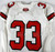 2022 Texas Tech Red Raiders #33 Game Used White Jersey Football NP Rem 46 062