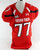 2015 Texas Tech Red Raiders #77 Game Used Red Jersey Football NP Rem 50 666