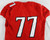 2015 Texas Tech Red Raiders #77 Game Used Red Jersey Football NP Rem 50 666