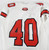 2022 Texas Tech Red Raiders #40 Game Used White Jersey Football NP Rem 44 047
