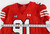 2023 Texas Tech Red Raiders #91 Game Used Red Jersey Throwback Football NPR 48 3