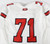 2022 Texas Tech Red Raiders #71 Game Used White Jersey Football NP Rem 50 051