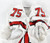 2022 Texas Tech Red Raiders #75 Game Used White Jersey Football NP Rem 50 056
