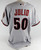 2007 Arizona Diamondbacks Jorge Julio #50 Game Issued Grey Jersey 50 271
