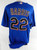 2011 New York Mets Willie Harris #22 Game Issued Pos Used Blue Jersey BP ST 48 9