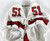 2022 Texas Tech Red Raiders #51 Game Used White Jersey Football NP Rem 48 071