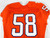 2016 Clemson Tigers #58 Game Issued Pos Used Orange Jersey Football NP Rem 42 59