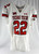 2022 Texas Tech Red Raiders #22 Game Used White Jersey Football NP Rem 44 092