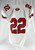 2022 Texas Tech Red Raiders #22 Game Used White Jersey Football NP Rem 44 092