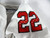 2022 Texas Tech Red Raiders #22 Game Used White Jersey Football NP Rem 44 092