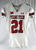 2022 Texas Tech Red Raiders #21 Game Used White Jersey Football NP Rem 44 097