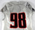 2014 Texas Tech Red Raiders #98 Game Used Grey Jersey Football NP Rem 50 104