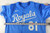 2025 Kansas City Royals Canyon Brown #81 Game Issued Used Powder Blue Jersey 8