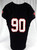 2014 Texas Tech Red Raiders #90 Game Used Black Jersey Football NP Rem 48 108