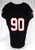 2014 Texas Tech Red Raiders #90 Game Used Black Jersey Football NP Rem 48 108