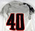 2014 Texas Tech Red Raiders #40 Game Used White Jersey Football NP Rem 46 117